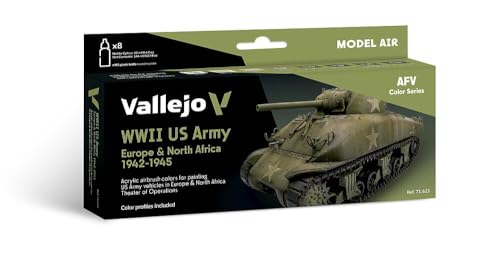 AV Vallejo Model Air Set - US Army Europe & N.Africa - down 30.47% (£7.31) to £16.68 from £23.99