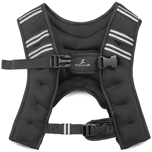 ProsourceFit Exercise Weighted Training Vest - 12lb, black - down 10.00% (£2.12) to £19.07 from £21.19