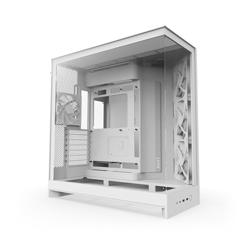 NZXT H9 Flow - Dual-Chamber ATX PC Case - White - down 9.99% (£9.99) to £89.99 from £99.98