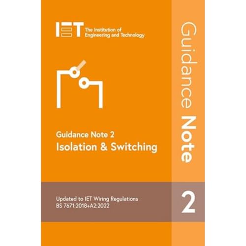 Guidance Note 2: Isolation & S...ng: 3 (Electrical Regulations) - down 4.96% (£1.69) to £32.35 from £34.04