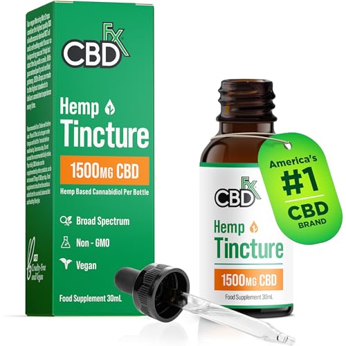 CBDfx 1500mg CBD High Strength... MCT Oil No THC 30ml (30 Days) - down 37.55% (£7.51) to £12.49 from £20.00