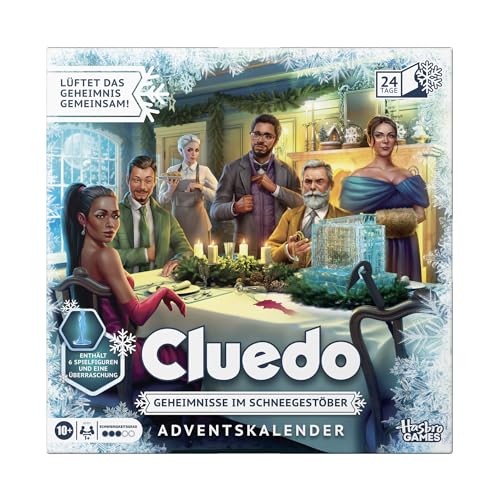 Cluedo Advent Calendar: Secret...nder Snowfall - German Version - down 10.03% (£1.46) to £13.10 from £14.56