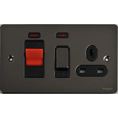 Schneider Electric Ultimate Fl...Black Nickel with Black Insert - down 9.98% (£1.59) to £14.34 from £15.93