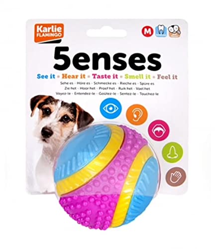 Sharples Beef Scented Five Sen...s rubber ball for dogs, medium - down 61.60% (£4.46) to £2.78 from £7.24