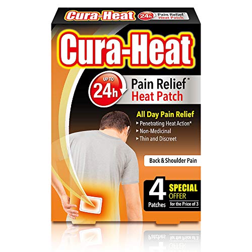 Cura-Heat Back and Shoulder Pain 4 Patches - down 36.67% (£0.88) to £1.52 from £2.40