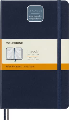 Moleskine - Classic Notebook E...olour Sapphire Blue, 400 Pages - down 7.23% (£1.36) to £17.44 from £18.80