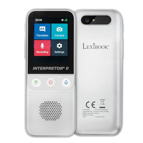 LEXIBOOK NTL3000 Interpretor 2...phones Jack, Wi-Fi and Offline - down 57.28% (£77.06) to £57.48 from £134.54