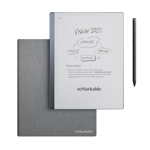 reMarkable Essentials Bundle –...Book Folio Cover in Grey Weave - down 20.61% (£109.01) to £419.99 from £529.00