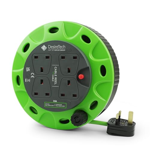 Desiretech - 4 Socket Extensio... Cord for Indoor Use (5 Metre) - down 34.95% (£4.89) to £9.10 from £13.99