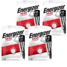 4x Energizer 1632 CR1632 3V Lithium Coin Cell Battery DL1632 KCR1632, BR1632