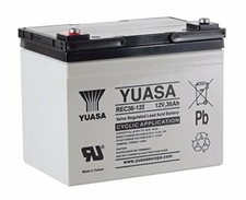 2 x YUASA 12V 36AH (33AH 35AH) MOBILITY SCOOTER & WHEELCHAIR BATTERIES