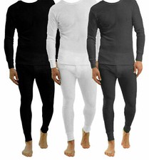 Mens Thermal Long Johns Top Bottom Underwear Trouser TShirt Set Full Half Sleeve