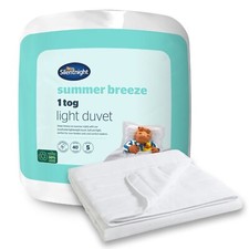 Silentnight Summer Breeze Duvet 1 2.4 4.5 Tog Breathable Lightweight Bedding