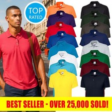 UNEEK Classic Polo Shirt Unisex Cotton Blend Heavyweight Tee Top UC101 XS–6XL 