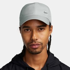 Nike Adult Dri-FIT Club Cap Metal Swoosh / Grey / RRP £25