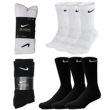 Nike Mens Sport Socks 3 Pairs Cotton Rich Designer Soft Crew Sock Size 8-14.5