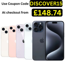 Apple iPhone 15/15 Pro/16/16 Pro Max/14/13/12 Unlocked Smartphone Pristine A++