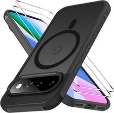 Case For Google Pixel 11 Pro XL / 10A 9A MAGSAFE Phone Cover + Tempered  Glass