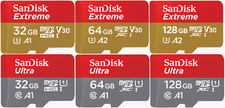 SanDisk 128GB 64GB 32GB ULTRA EXTREME PRO Micro SDXC Memory Card SDHC A1 V30 U3