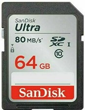 SanDisk Ultra SDXC Class 10, UHS-I U1 Memory Card 64 GB 4 digital cameras HD SD