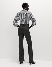 Marks & Spencer Womens Black Cotton Flared Jeans - M&S