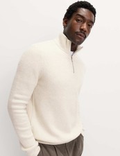 Marks & Spencer Mens Roll neck Long sleeved Jumper in Ecru - M&S