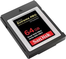 SanDisk Extreme PRO 64GB CF Express Card Type B, up to 1500MB/s for RAW 4K video
