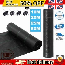 Weed Control Fabric Membrane 1m 2m 3m 4m Wide Up To 100m Long Heavy Duty 150GSM