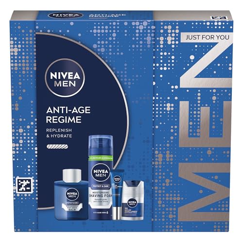 NIVEA MEN Anti Age Regime Gift...ising Day Cream, and Eye Cream - down 62.50% (£18.75) to £11.25 from £30.00