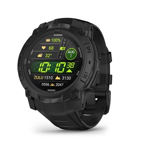 Garmin Instinct 3, Tactical Ed...to 24 days battery life, Black - down 15.00% (£72.00) to £407.99 from £479.99