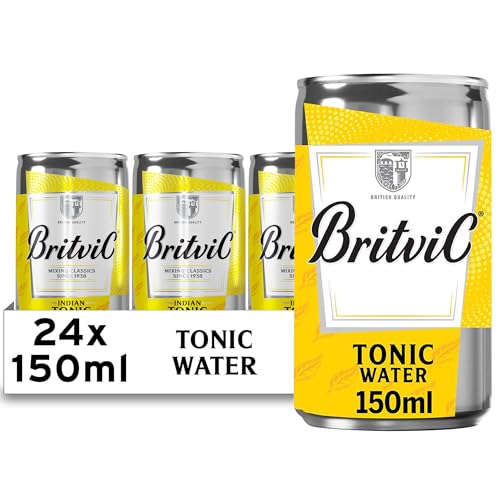 Britvic Indian Tonic Water 150ml Can (Pack of 24) - down 10.01% (£1.35) to £12.14 from £13.49