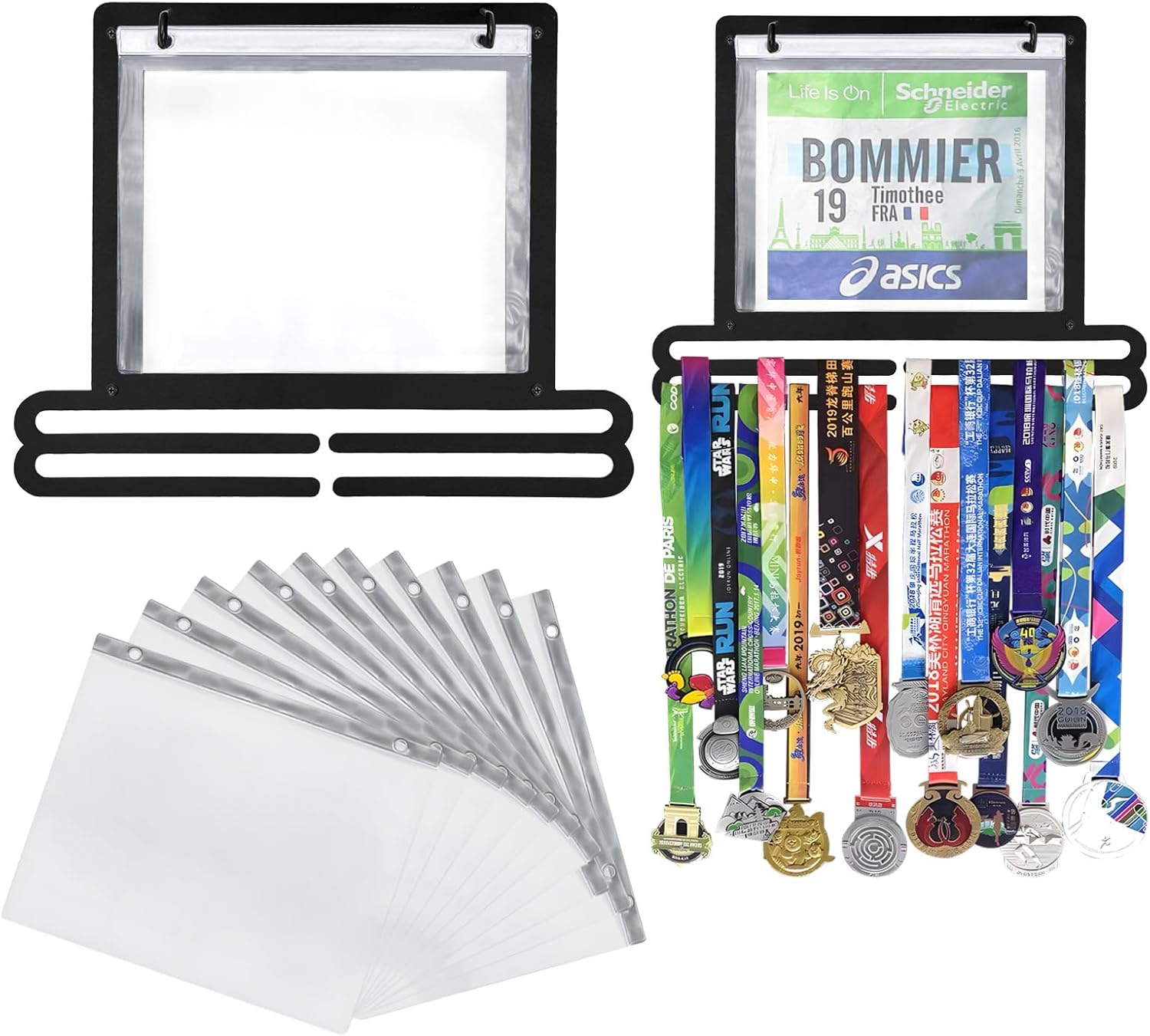 GEMLORD Medal Display Wall Mou...ver 40 Medals and 20 Race Bibs - down 5.57% (£1.25) to £21.20 from £22.45