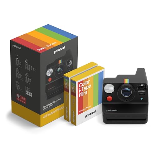 Polaroid - NOW+ Gen3 - Instant...undle (16 photos) Black (6562) - down 16.64% (£26.55) to £133.00 from £159.55