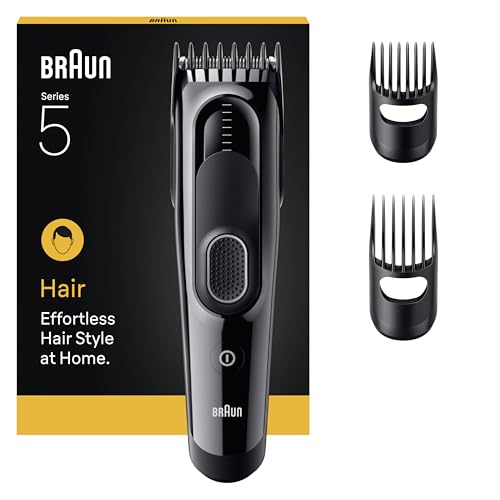 Braun Series 5 Hair Clipper fo...3 Styling Tools - HC5530 Black - down 31.58% (£18.00) to £38.99 from £56.99
