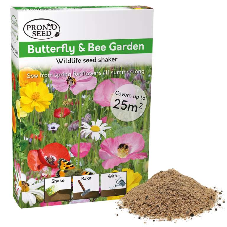 10,000 Wild Flowers Seeds - UK Mixed Variety Pack - for Garden & Meadow Areas Covers 25m2 Sold by Pronto Seed LTD / FBA