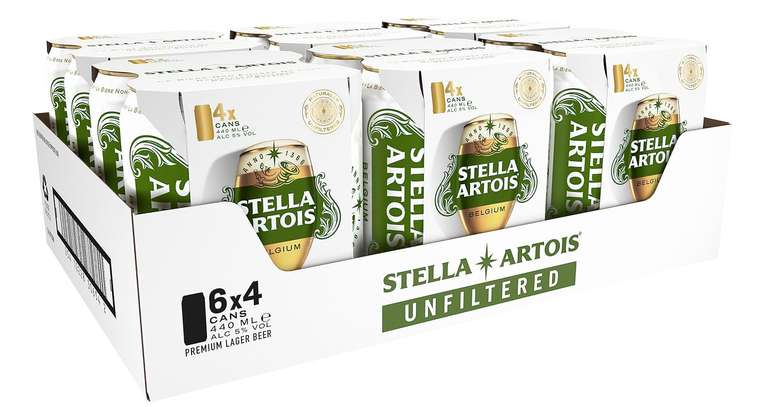 24 x 440ml Stella Unfiltered - with voucher