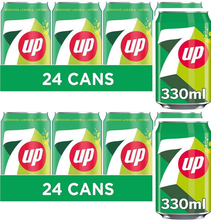 2 x 7UP Regular 24 x 330ml (£14.05 / £12.16 on S&S)