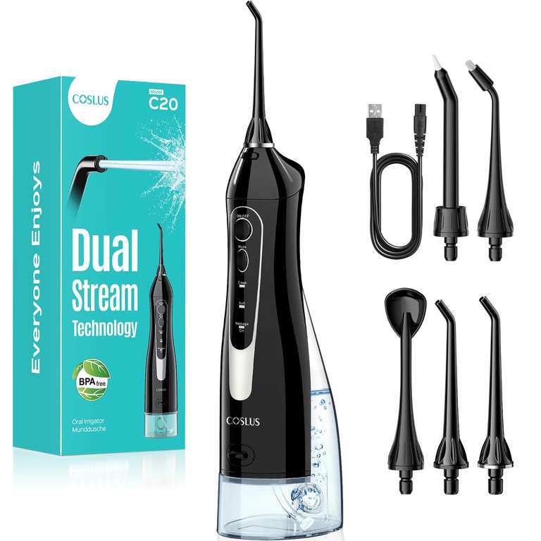 2 X COSLUS C20 Water Dental Flosser - Sold by Aoorty FBA (Prime Exclusive)
