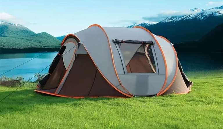 3-4 people quick opening hand throw tent waterproof - Outdoor Camping Tent Equipment Store