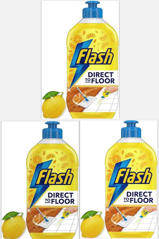 3x Flash Direct To Floor Cleaner 800ml - S&S £4.62 / £3.81