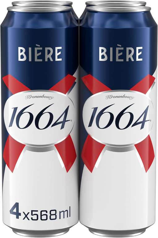 Kronenbourg 1664 Bière Blonde 4 x 568ml x 3 (12 pint cans)
