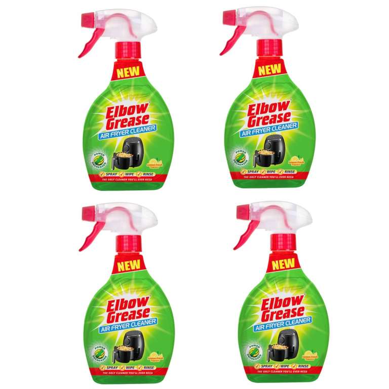 4 x Elbow Grease AirFryer Cleaning Spray 500ml ( £3.88 / £3.28 on s&s)