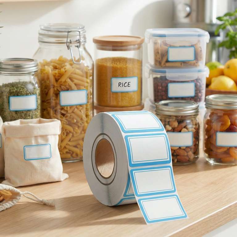500 Pcs Premium Removable Freezer Labels - No Residue, Reusable & Waterproof [Free delivery over £15] @ Amazon Haul