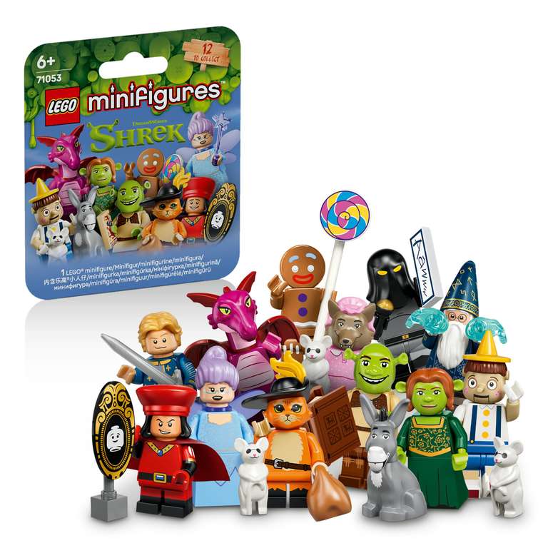 6x LEGO Minifigures 71053 Shrek Series at checkout - Amazon Haul