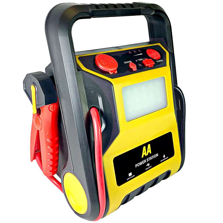 AA Power Station - Car Jump Starter Tyre Inflator AA1678, Yellow