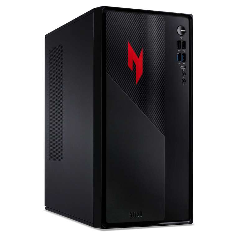 acer Nitro N20 Gaming Desktop PC - Intel Core i5-13420H, 16GB, 512GB SSD, NVIDIA GeForce RTX 5060, No Display, Windows 11, Black