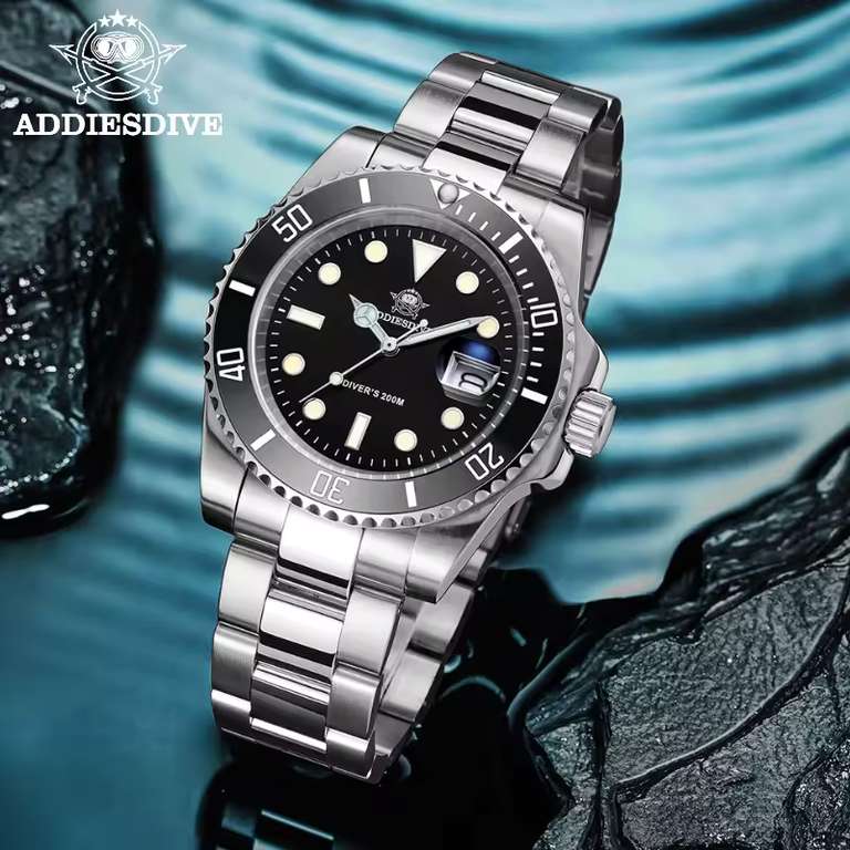 ADDIESDIVE H3 Watch ( Quartz / Miyota 2115 ) w/code + cashback @ADDIESDIVE Factory Watch Store
