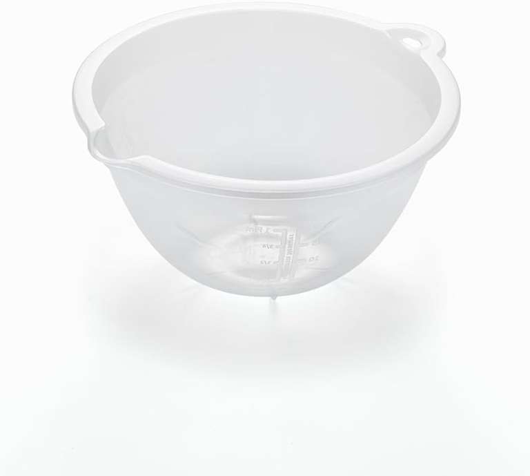 Addis Small Plastic Mixing Bowl, Transparent, 700 ml