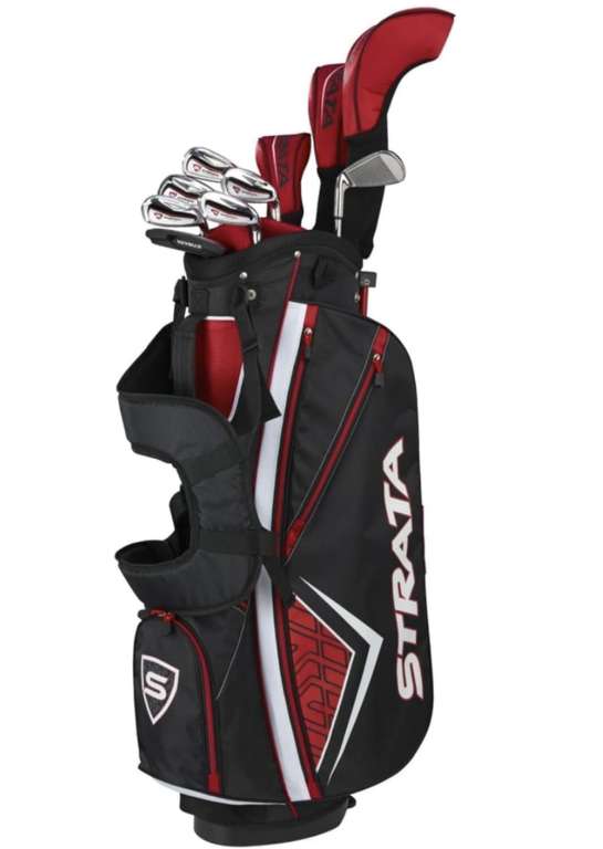 Strata Plus 14 Piece Packaged Golf Set, Men's, Right Hand