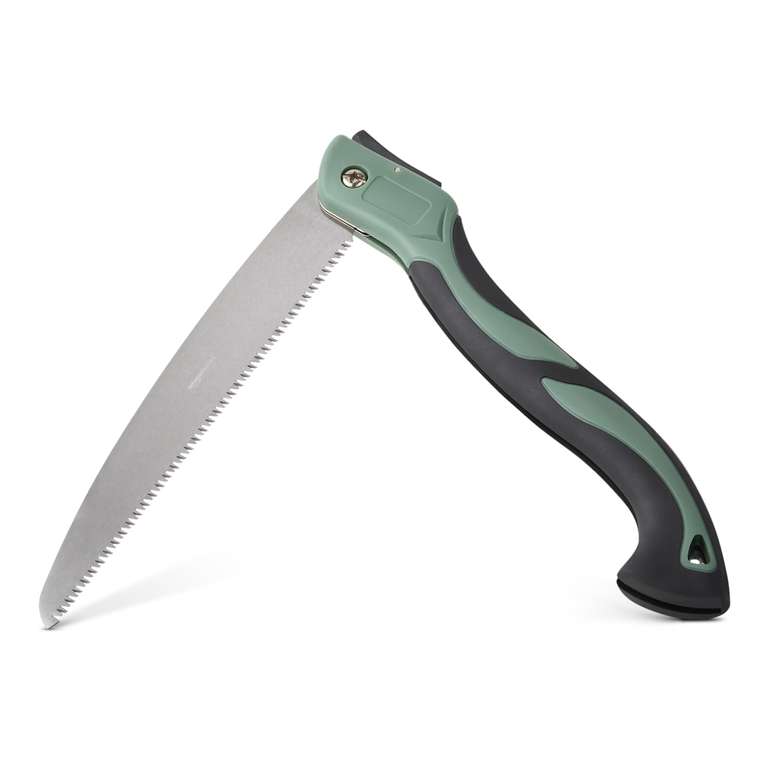 Amazon Basics Folding Pruning Saw with 3-Sided Teeth, 25.4cm Curved Blade, Hand Saws for Tree Trimming and Wood Cutting